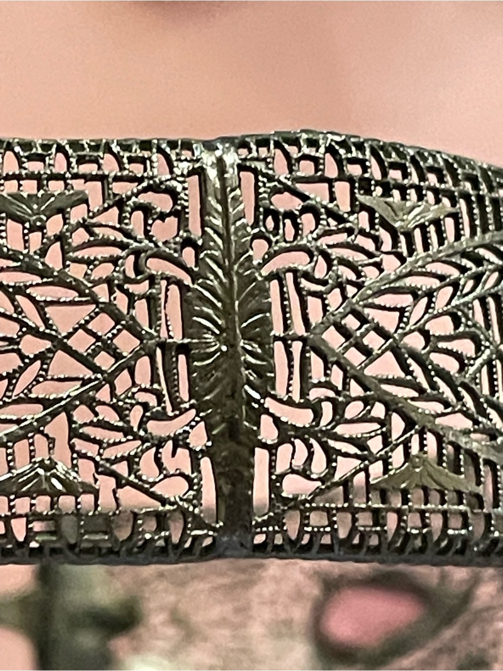 Vintage Filigree Bangle Bracelet #8218 - Picture 4 of 11